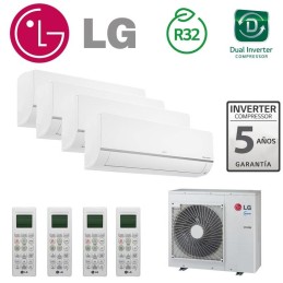LG Confort Connect WiFi 4x1 PM09SP + PM09SP + PM12SP + PM12SP + MU4M27