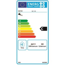 Etiqueta energética Termo Aparici SIE150N